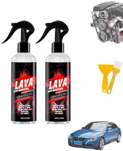 Nettoyant moteur externe pour voiture, spray dégraissant pour système de carburant, nettoyant et dégraissant puissant pour pièces moteur. (2PCS)