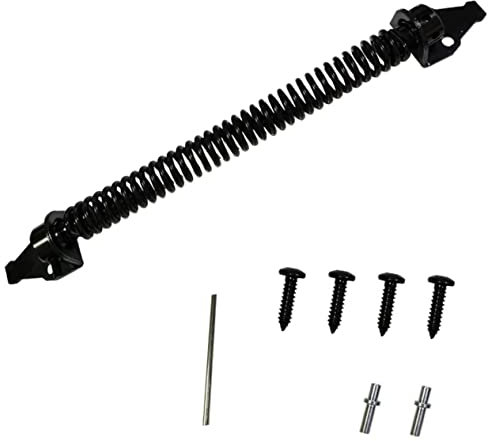 HYTROVE Self Closing Gate Spring Heavy Duty Door Closer Hinges for Wooden Fence Gate Outdoor Kit