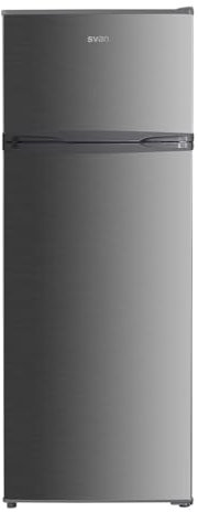 Svan Frigorífico Estandar, 2 Puertas, Inox, SF145503EX, Capacidad 206 Litros, Puerta Reversible, Bajo Nivel Sonoro, Eficiencia Energética Clase E