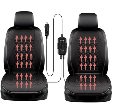 Generisch Profi Warm- 𝐬𝐢𝐭𝐳𝐡𝐞𝐢z𝐮𝐧𝐠 Auto Ergonomisch Einstellbar Unverzichtbar für Langstreckenfahrten im Winter Passt für die Meisten Autos,autositzheizungauflage
