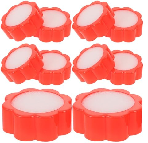 Gatuida Lot de 10 humidificateurs pour les doigts - Humidificateurs pour billets et documents - Éponges en forme de fleur pour compter l'argent - Aide à l'humidification des doigts pour les
