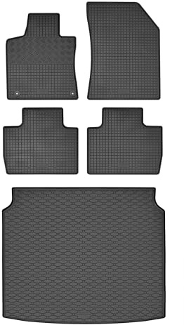 Passgenaue Kofferraumwanne und Gummifußmatten geeignet für Peugeot 508 SW ab 2019 + Gurtschoner