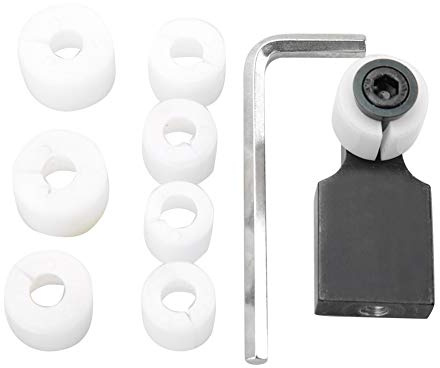 Inner Clamp Tape Dispenser with Stainless Steel Compact Desktop Adhesive Roll Holder for Masking and Packing Tape Tool Quick Load Design