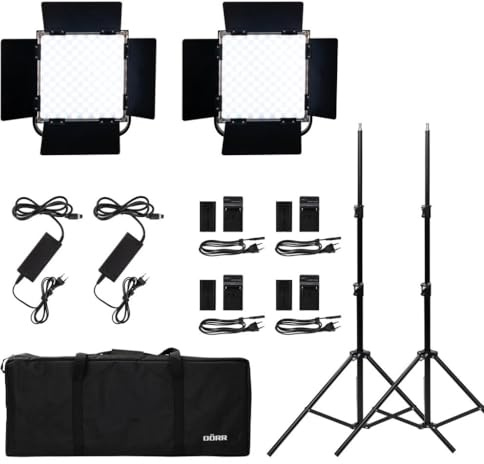 DÖRR DLP-1000 RGB Kit 2 LED Glödlampor + Fötter + Väska