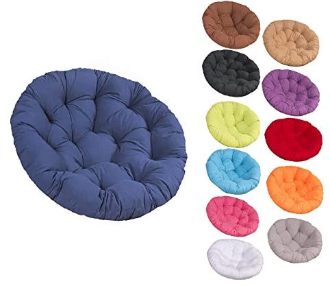 AEREY Papasansessel Kissen mit Reißverschluss Waschbar Wohnzimmerkissen Polster Outdoor für Patio Garten Balkon Ø110cm