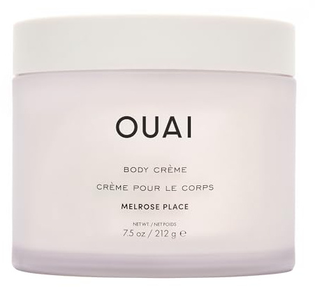 OUAI Body Cream, Melrose Place - Hydrating Whipped Body Cream with Cupuaçu Butter, Coconut Oil and Squalane - Softens Skin and Delivers Healthy-Looking Glow - Sulfate Free Skin Care (7.5 Oz)