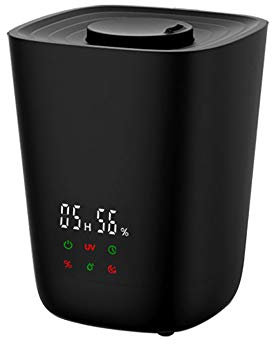 Samnuerly Humidificador de Gran Capacidad de 4,5 l, Dormitorio en casa, Gran Volumen de Niebla, humidificador de Onda supersónica silencioso Inteligente de Aire, Adecuado para Piel Seca, Tos, Nariz y