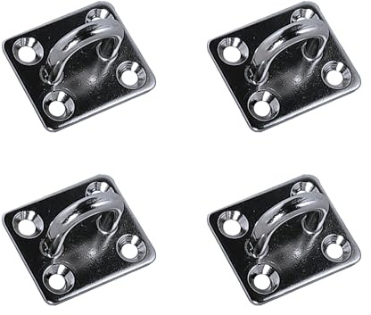 M.PASCUAL - Placa pasacabo INOX Aisi-316 30x35mm | 4 unidades (40x50mm)