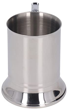 LiebeWH Beer Mug, Milk Pot Bar Stainless Insulated Beer Mug Double Wall Beer Stein Steel Cup Double Wall Beer Stein for Home Restaurant Kitchen Dining Room