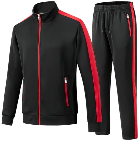 Feiairuike Men's Tracksuits 2 Piece Outfits Sweatsuits for Men Long Sleeve Track suits Athletic Full Zip Active Sports Sets
