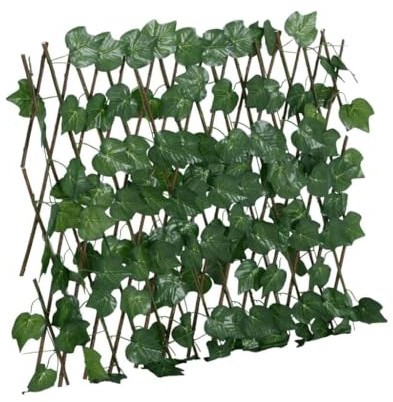 Este artículo - Enrejado artificial de hojas de uva extensible verde 5 piezas 190x60 cm-Nice