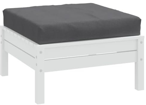 Homgoday Palettenkissen Palettenauflagen Palettenpolster Sitzkissen Palettensitzkissen Sitzauflagen für Palettensofa Palettenmöbel Melange Anthrazit 60x60x10 cm Stoff