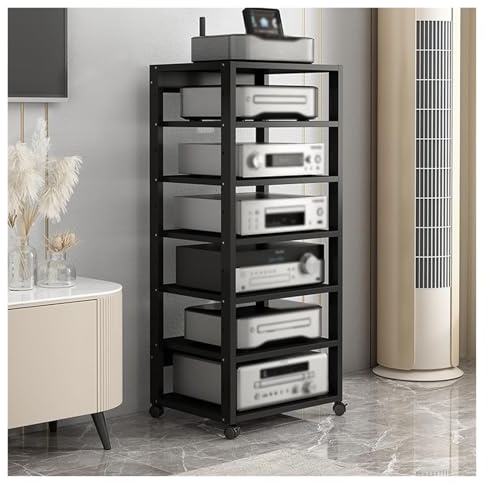 mueble equipo hifi Soporte For Equipos De Sonido Estéreo De 4, 5, 6 Y 7 Niveles, Torre De Vídeo For Cocina, Cine En Casa, Oficina, Unidad De Almacenamiento For Tocadiscos, Consola De Juegos, Estante C