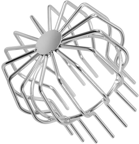 Veemoon Protection Gouttière en Acier Inoxydable Argenté Crépine à Trous pour Filtrer Feuilles et Bloquer Animaux, Design Simple et Lignes Lisses pour Drainage
