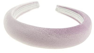Luxuriöses, gepolstertes Samt-Haarband für Winter, Abend, Hochzeit, Party, Geburtstag, Braut, Weihnachten, Geburtstag, Brautjungfer, Haarschmuck, Geschenkidee, Flieder, Bump)