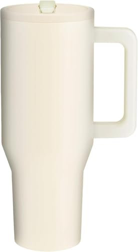 Boldstar Creations 4 oz rostfritt stål, isolerat glas med handtag, flip-strå, halkfri gummibas, läckagesäker, bilkoppshållare vänlig, extra sugrör och sugrörsrengöringsmedel. (Lime Rickey)