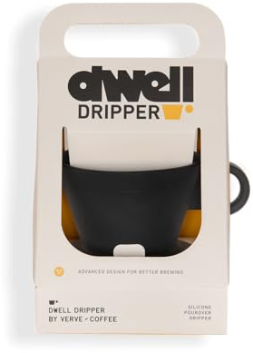 Verve Dwell Dripper Pour Over Coffee Maker Set, Non-Electric Coffee Dripper, Manual Brew Maker (Black)