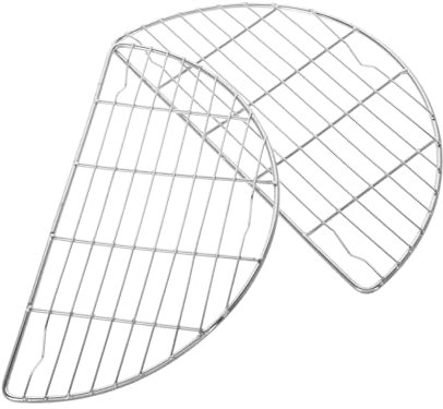 UTHCLO 2piezas Rejilla Enfriadora De Acero Inoxidable Diseño para Hornear y Asar Fácil De Limpiar Compatible Hornos y Freidoras De Aire