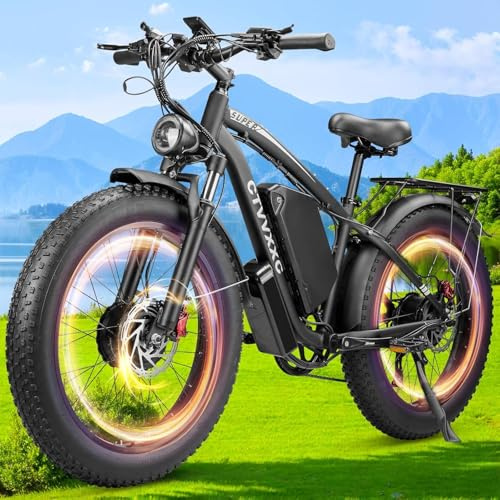 CTVVXXC 6000W Peak Dual Motor Ebike for Adults,45 MPH Fast Electric Bike