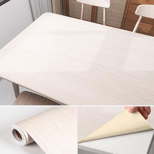 Adesivi anti-olio da cucina, pellicola autoadesiva effetto legno for tavoli, pellicola decorativa e protettiva in vinile for mobili impermeabile da 0,23 mm di spessore(Option 16,120x300cm(WxL))
