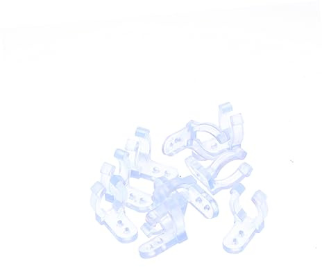 Zerodeko 10stücke Led-lichtschlauch-clips Aus Transparentem Pvc-material Langlebige Montage-halter Für Runde Lichtschläuche Wiederverwendbar Installieren Geeignet Für Innen