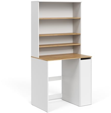 Vicco Waschmaschinenschrank Viktor, Weiß/Artisan, 93.6 x 88.2 cm | 2 Teile mit Schrank und Regal, zur Aufstellung über handelsüblichen Waschmaschinen geeignet