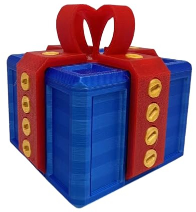 Scatola Regalo Scherzo, Divertente Scherzo Scatole Regalo, Novità Stampata 3D Vite Scherzi Natale Regalos Scherzoso Scatola, Interattiva Creativa Scherzos Scherzi Regalos Scatole Natale Ornamento