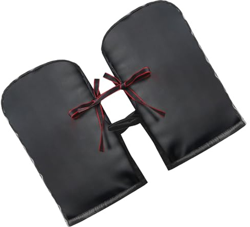 Genérico Guantes De Manillar Calientes Para Ciclismo - Bandas Reflectantes, Calientes, Impermeables, Resistente al Viento,Manguitos De Manillar De Moto | Para Bicicleta Diaria Fin De End Deportes