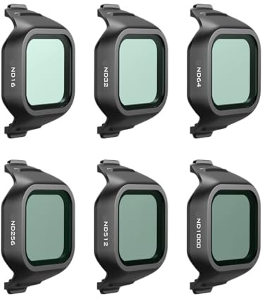 Freewell Drones All Day 6er-Pack ND-Filter, inklusive ND16/32/64/256/512/ND1000-Filter for DJI Mini 5 Pro Drohnenkamera-Zubehör