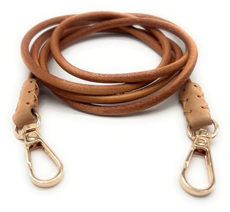 Nedimoo Handyband aus Echtleder – Universal Handykette/Lanyard zum Umhängen – Abnehmbar, passend für alle Smartphones wie iPhone & Samsung – Mit Universal-Patch & hüllenkompatibel (hellbraun)