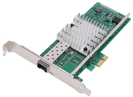 VBESTLIFE 10G PCIE X1-Netzwerkkarte mit SFP+-Port, Ethernet-Glasfaser-Netzwerkadapter Unterstützt 82599EN-Chip
