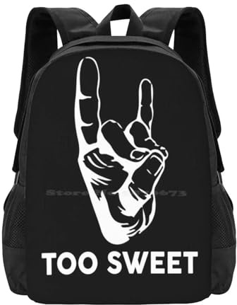 ASDCTYTKO Too Sweet Large Capacity School Rucksack Laptoptaschen Too Sweet Njpw Wrestling Festival Geschenk