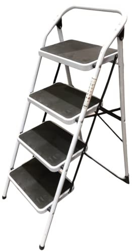 Homelux 411756 Tabouret Pliable en Acier 4 marches