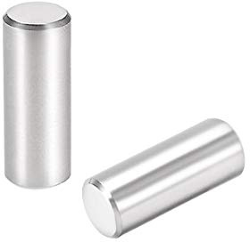 sourcing map 15 Stück Zylinderstifte 8mm X 20mm Passstift 304 Edelstahl Zylindrischer Regalstützstift Befestigungselemente Silber