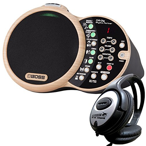 Boss DR-01S Rhythm Partner Drum-Computer + keepdrum Kopfhörer