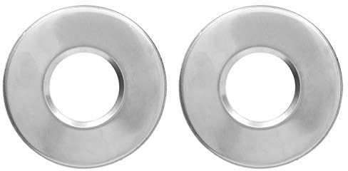 Acier Inoxydable echelle Piscine Hors Sol Plaque de Couverture d'écusson d'échelle de Piscine pour Remplacement de Main Courante de Piscine de Tuyau d'échelle de 1,7 Pouces 2 pièces