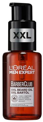 L'Oreal Men Expert Beard Oil, Barberclub Mens Daily Beard Oil Enriched With Cedarwood Oil: Tames, Conditions And Softens Facial Hair, Extra Large Size - 50ml