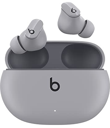 Beats Studio Buds – Komplett kabellose Bluetooth In-Ear Kopfhörer mit Noise-Cancelling – schweißbeständige, kompatibel mit Apple und Android, integriertes Mikrofon – Mondgrau (Vorgängerversion)