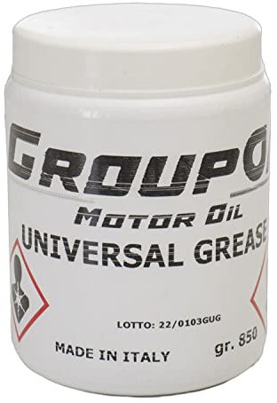Grasso GROUPOIL - Grasso universale 850g -multiuso per catena auto, moto, bici - per cuscinetti 100% made in italy.