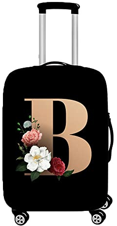 Hiseng Elastisch Kofferhülle Kofferschutzhülle Gepäck Cover Reisekoffer Hülle Koffer Schutzhülle Luggage Cover Waschbarer Kofferüberzug (L (26-28inch),B)