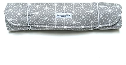 Blausberg Wickelunterlage für unterwegs - beschichtet, abwischbar - Materialien Oek-Tex Standard zertifiziert - Made in Germany - Happy Star Grau