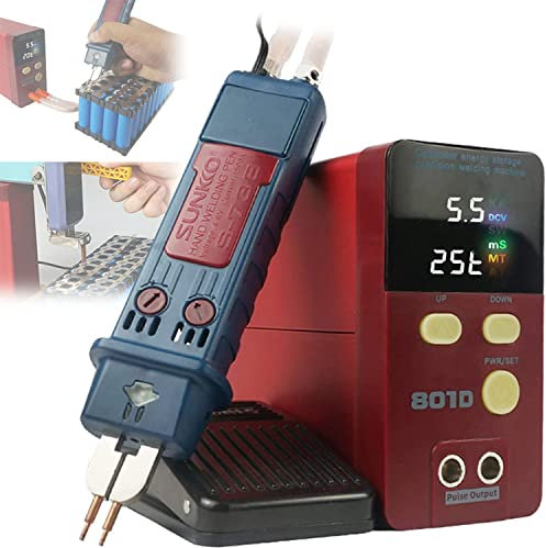 Pacco batteria Saldatore a punti 801D Saldatore a punti a impulsi Saldatore a batteria di precisione Condensatore da 12KW Saldatrice a punti per accumulazione di energia per batteria al litio