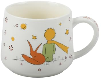 CYP Brands Le Petit Prince Tasse Ménagère Déjeuner avec Surprise Figurine 3D Blanc - Produit Officiel