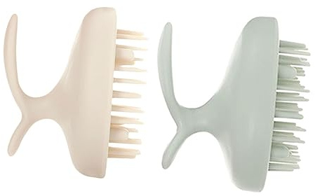 Gatuida 2 Stück Kopfhautmassagebürste und Haarshampoo Bürste Doppelseitig Tiefenwirksam Leicht für Nasse und Trockene Haarwäsche Zufällige Farbe