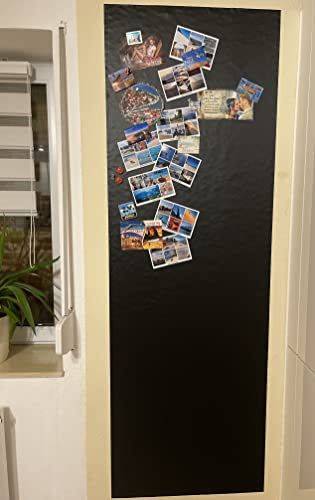 Tafelfolie Selbstklebend Schwarz | Kreidefolie Magnetfolie | Selbstklebende Tafelfolie Schwarz Matt als Tafel für Wand oder DIY Kreidetafel beschreibbar, abwischbar, magnetisch | (40x150cm)