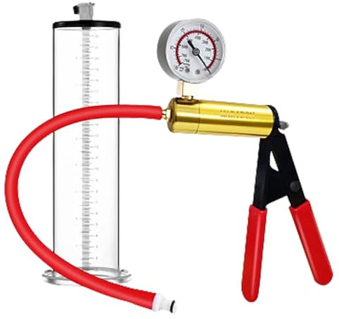 Lmgoc XXL Penispumpe - 23cm Ø7.4cm - Handpumpe Erektion Penispumpe Potenzsteigerung Penisverlängerung Erektion Impotenzhilfe Penisvergrößerung Vakuumpumpe Sex-Spielzeug für Männer