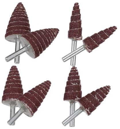 iplusmile 8pezzi Ruote Lamellari Abrasive Coniche Per Smerigliatrice Teste Di Levigatura Leggere e Facili Da Montare Compatte e Adatte Materiali Diversi Per Officine e Te