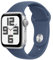 Apple Watch SE (2. Generation) GPS 40 mm Smartwatch mit Aluminiumgehäuse in Silber und Sportarmband in Denim (S/M). Fitness und Schlaftracker, Unfallerkennung, Herzfrequenzmesser, Retina Display