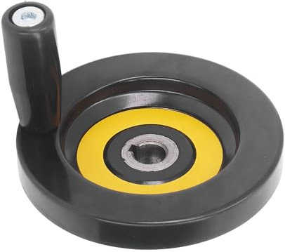 Milling Machine Hand Table Saw Handwheel 12mm Center Hole 100mm Outer Diameter with Revolving Handle for Lathe Milling Machine Grinder