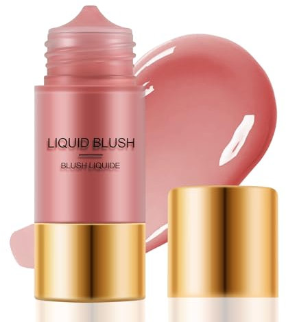 Boobeen Liquid Blush Stick for Cheeks Velvet Cream Blush Makeup, Blendable Blush Color, Matte Soft Creamy Face Blush Lightweight Natural Dewy Finish